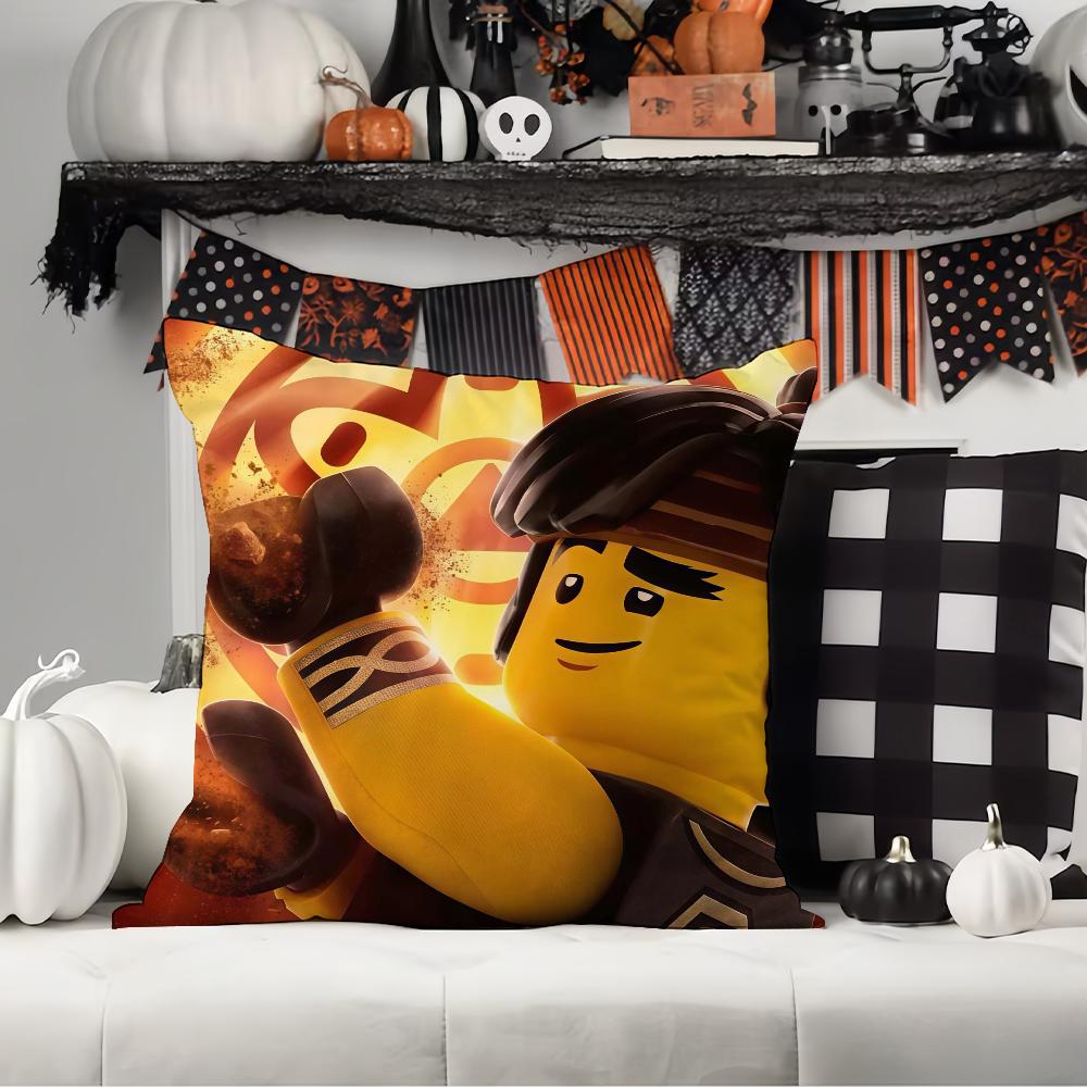 Movie Adventure N-Nin J-Jago Pillow Case Office Cushions Suitable For Sofa Car Bedroom Decorative Cushion Cover