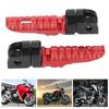 Akozon Front Foot Peg Rest Pedal for Honda Aluminum Alloy CB125RCB300R CB1300SF CB600F OE: FP-274-Set (Red)