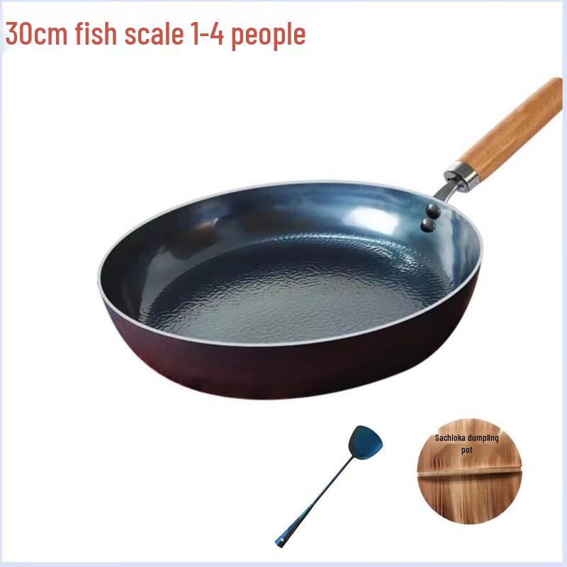 Zhenshengyi Zhangqiu Hand-Forged 30cm Iron Frying Pan