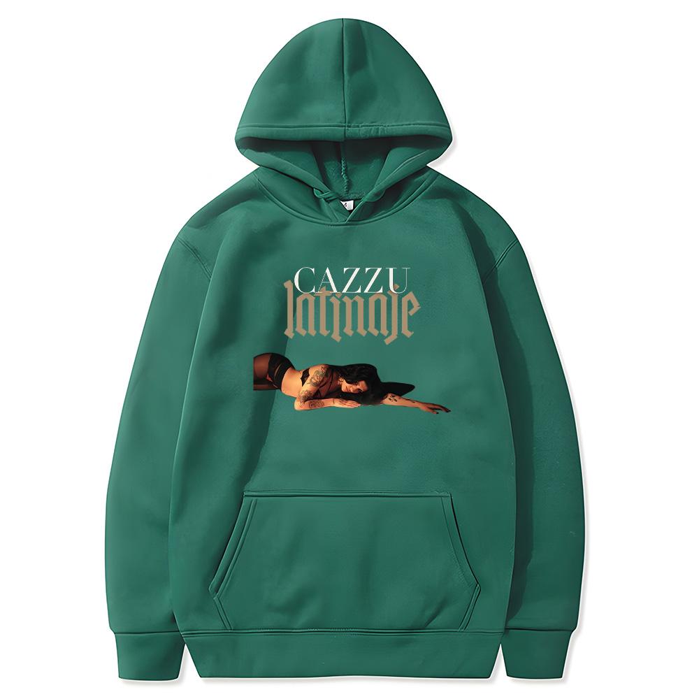 Cazzu Latinaje Tour Hoodies Trendy Men Women Sweatshirts for Autumn Winter Long Sleeve Pullovers Loose Casual Clothing