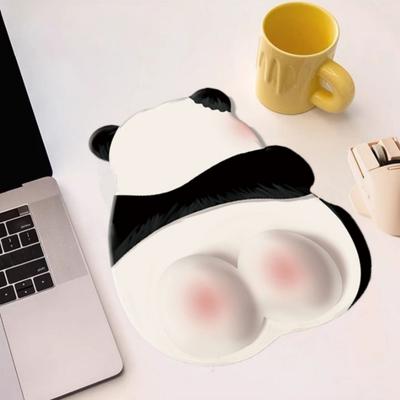 Neues Niedliches Anti-Rutsch Computer Büro Fortgeschrittene Induktions Tastatur Handauflage Pupsendes Panda Mauspads Handgelenkauflage