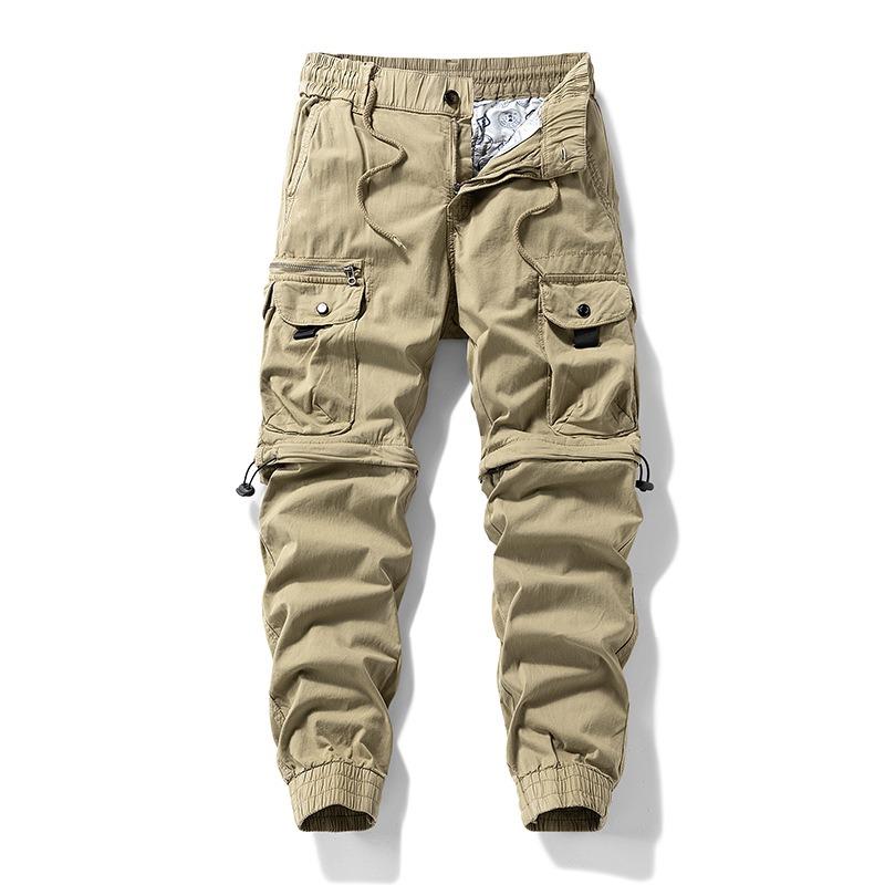 

Retro Overalls Casual Loose Men s Pants Summer New Trendy Brand Men s High-end Trousers Leggings 38 хакі