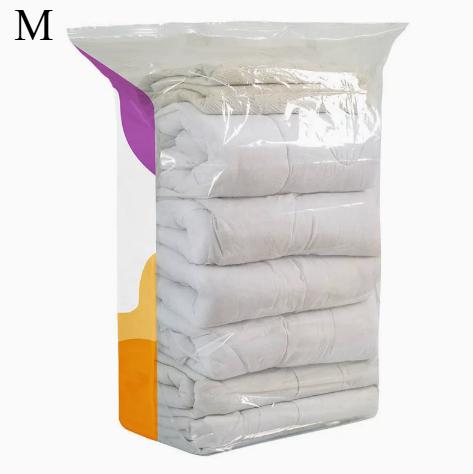 No Pump Needed Vacuum Storage Bags, Reusable Sealed Space Saver Bags for Quilts Clothes Bedding Home Storage