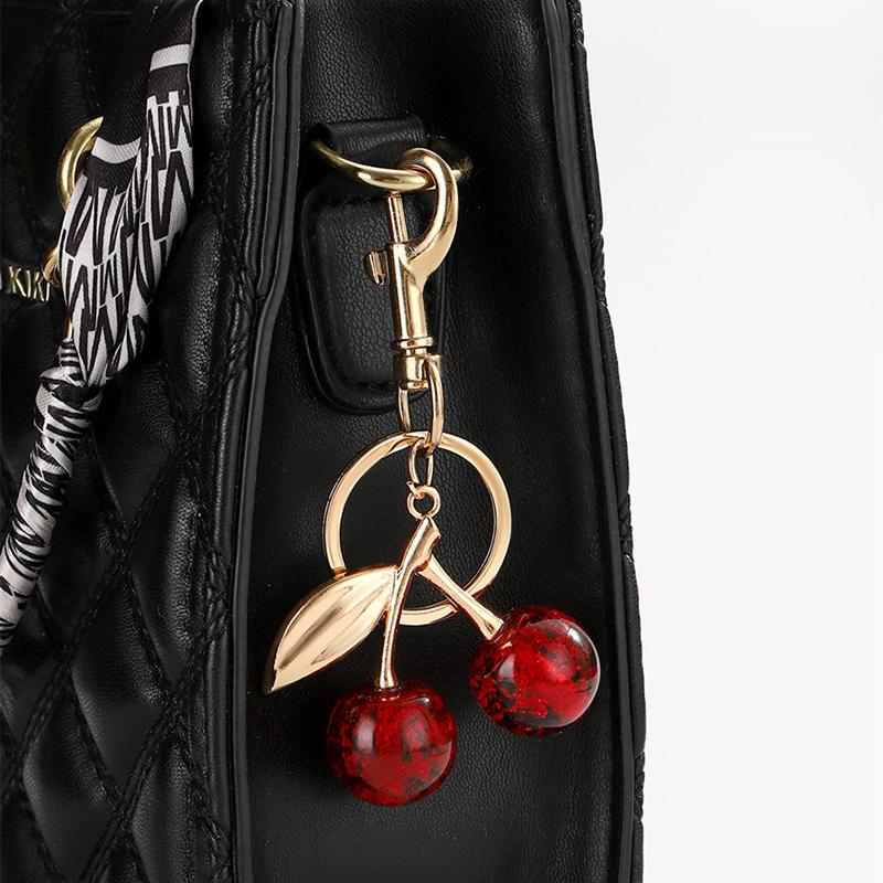 Cherry Fruit Keychain Pendant  Cherry Charm Pendant For Bag Women'S Handbag Shoulder Bags Keychain Attachment Parts