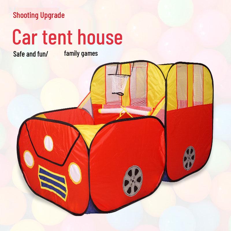 Children's Foldable Car Tent Playhouse - Indoor Pretend Play & Educational Toy for Ages 4-6
