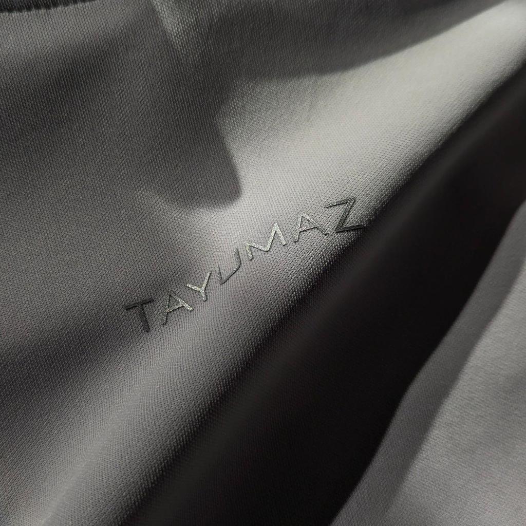 TAYUMAZ Drysuiting Ice Size Silver UV Training Long UV Running Heat Perfect for the and with a Unique Design Hoodie, Gray, M, Logo, Tayumaz,