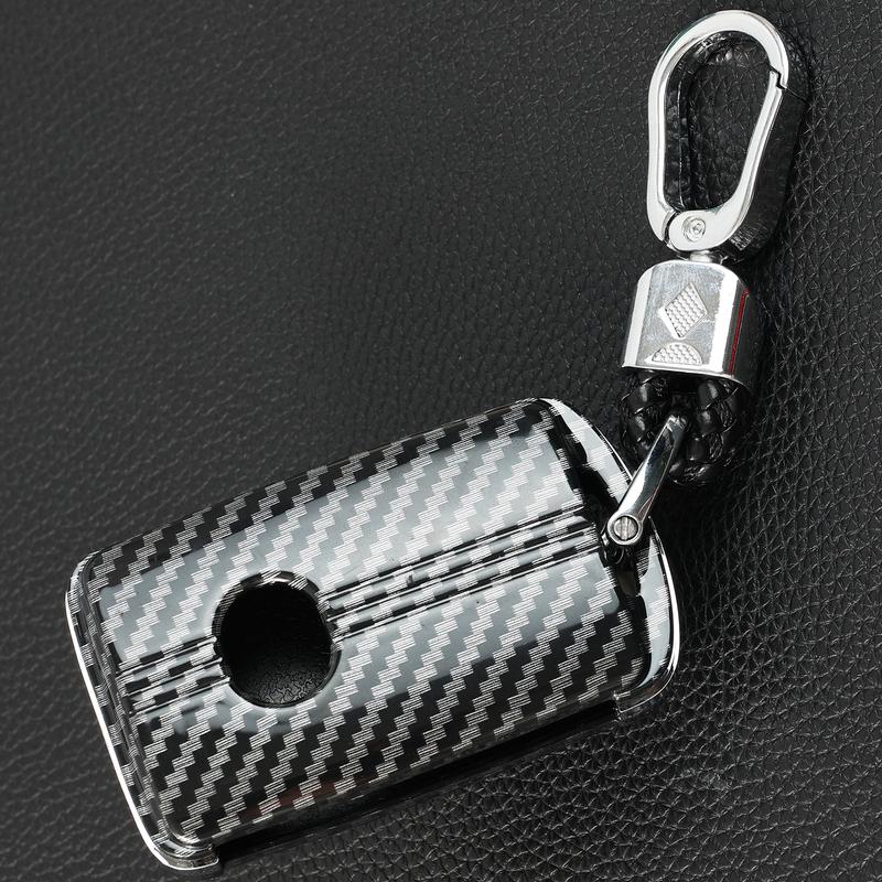 For Mazda 3 6 CX3 CX5 CX9 CX30 Miata CX50 - 3-Key Button Carbon Fiber Key Case Cover Shell Holder Protective Accessories