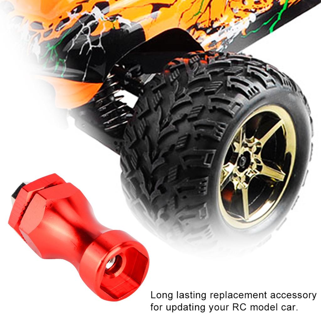4Pcs RC Wheel Hex Driver Metal 12mm Turn 17mm Extension Adapter for RC Car Truck(Red)