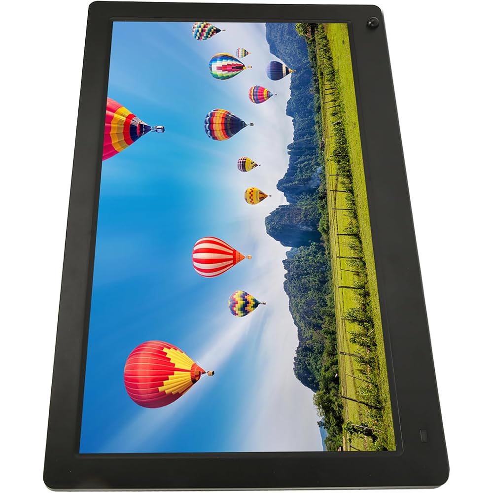 15.6-inch Digital Photo Frame, Electronic Digital Photo Frame, 16:9 IPS Display, Background Music, 100-240V (US Plug)