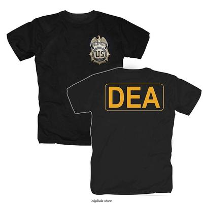 Herren DEA Special Agent uit de Verenigde Staten. Amerika Application Agancy T-shirt Mode Bedrukking Kwaliteit 100% Katoen Dames Casual T-shirt