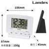 Landex Fitpal Light Alarm Clock, Radio-Controlled, White, Digital, Auto-On, Snooze Function, with Light, YT5279WH