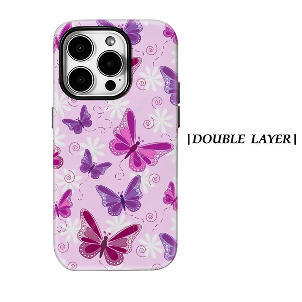 

Lavender Wings Phone Case for IPhone 17 16 15 14 13 Pro Max Plus for Magnetic Single Double-layer Tough Case For iPhone 13 mini