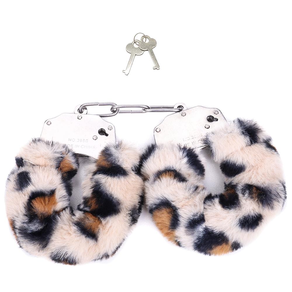 Plush Handcuffs Metal Alternative Tools Shackle Handcuffs SM Training Equipment Binding Adult Sex Toys for Women and Couples