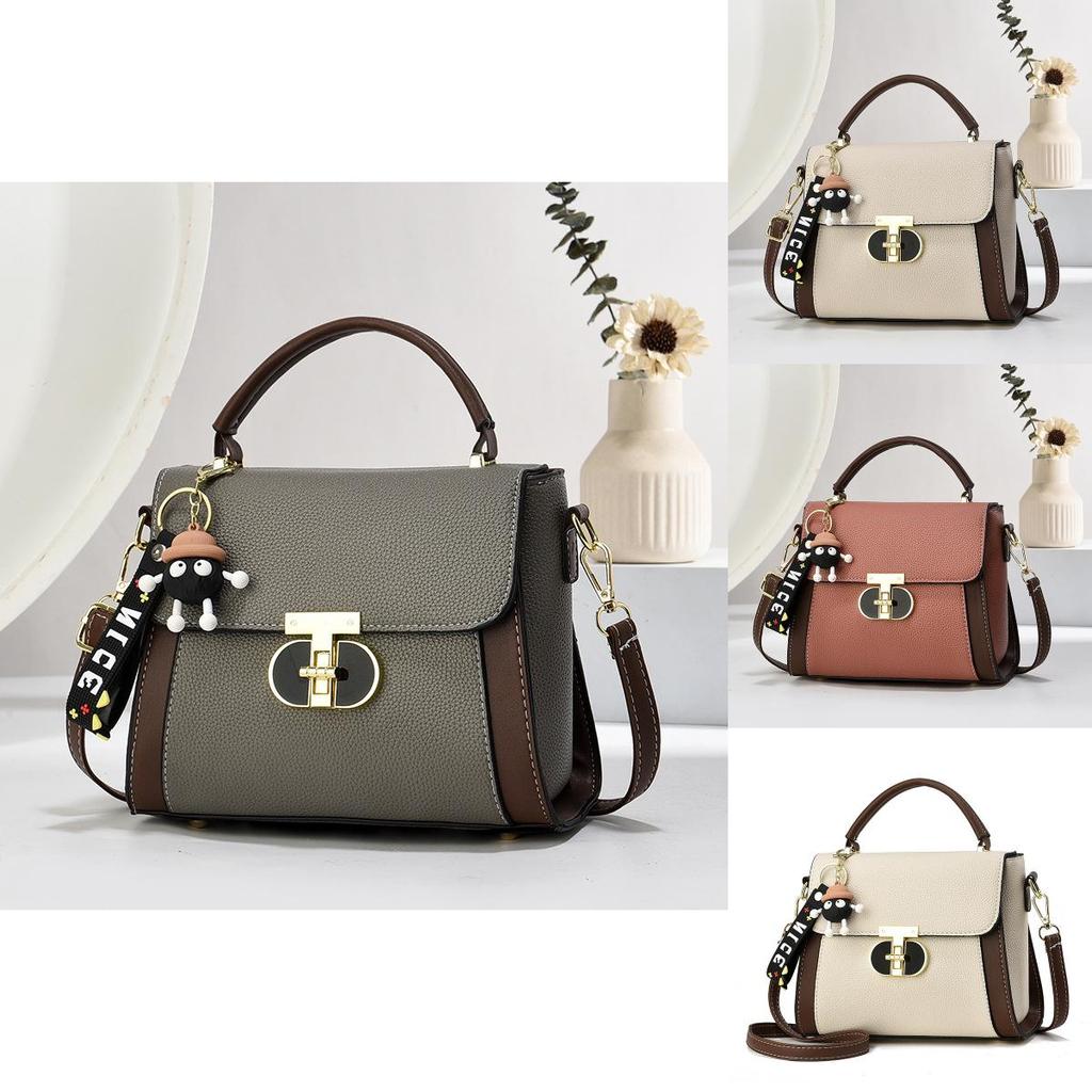 Trendy Colorful Small Handbag For Women 2024 Stylish Pu Material Crossbody Bag