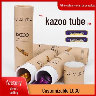 Kazoo Paper Tube: Portable Metal Kazoo for Beginners, Mouth-Blown Musical Instrument
