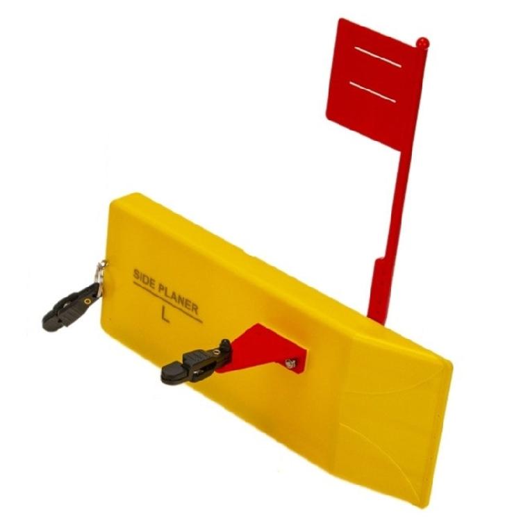 Left/Right Side Fishing Side Planer Board Trolling Diving Board for Fishing Planer Board with Flags Inset Planer Board