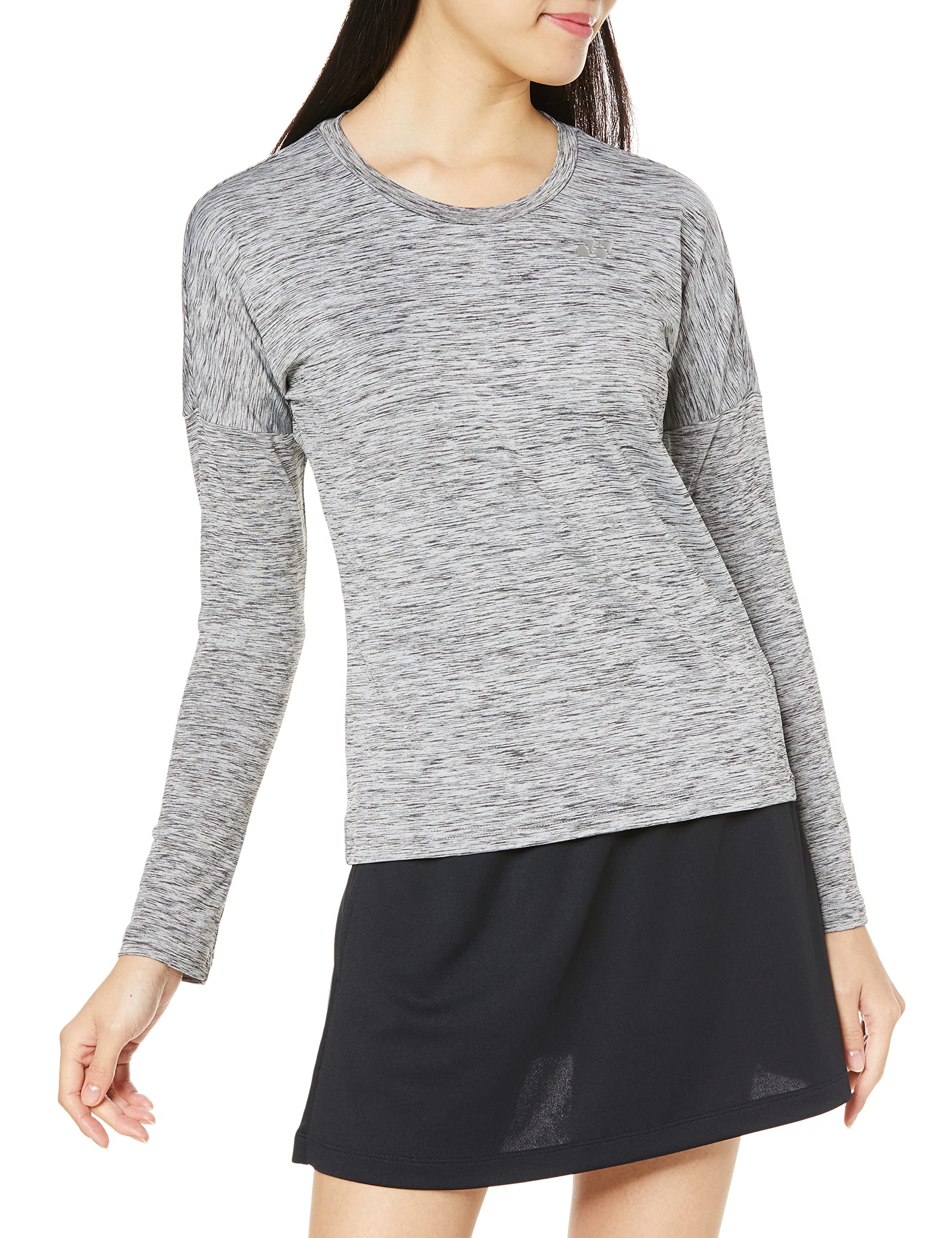 

YONEX Теннисная футболка с длинным рукавом серая размер S женская, (010),