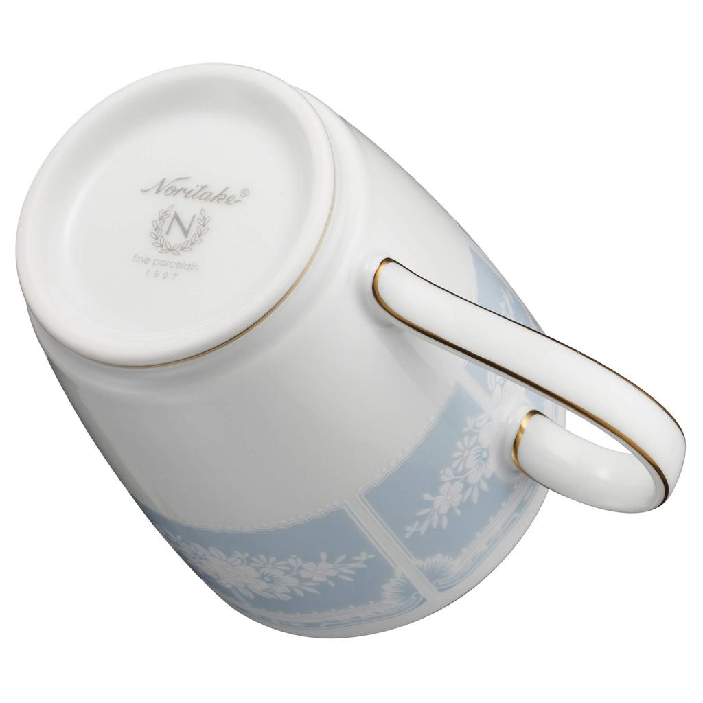 Noritake Mugg, 280cc, Lacewood Guld, Blå, Fint Porslin, T9755A1507