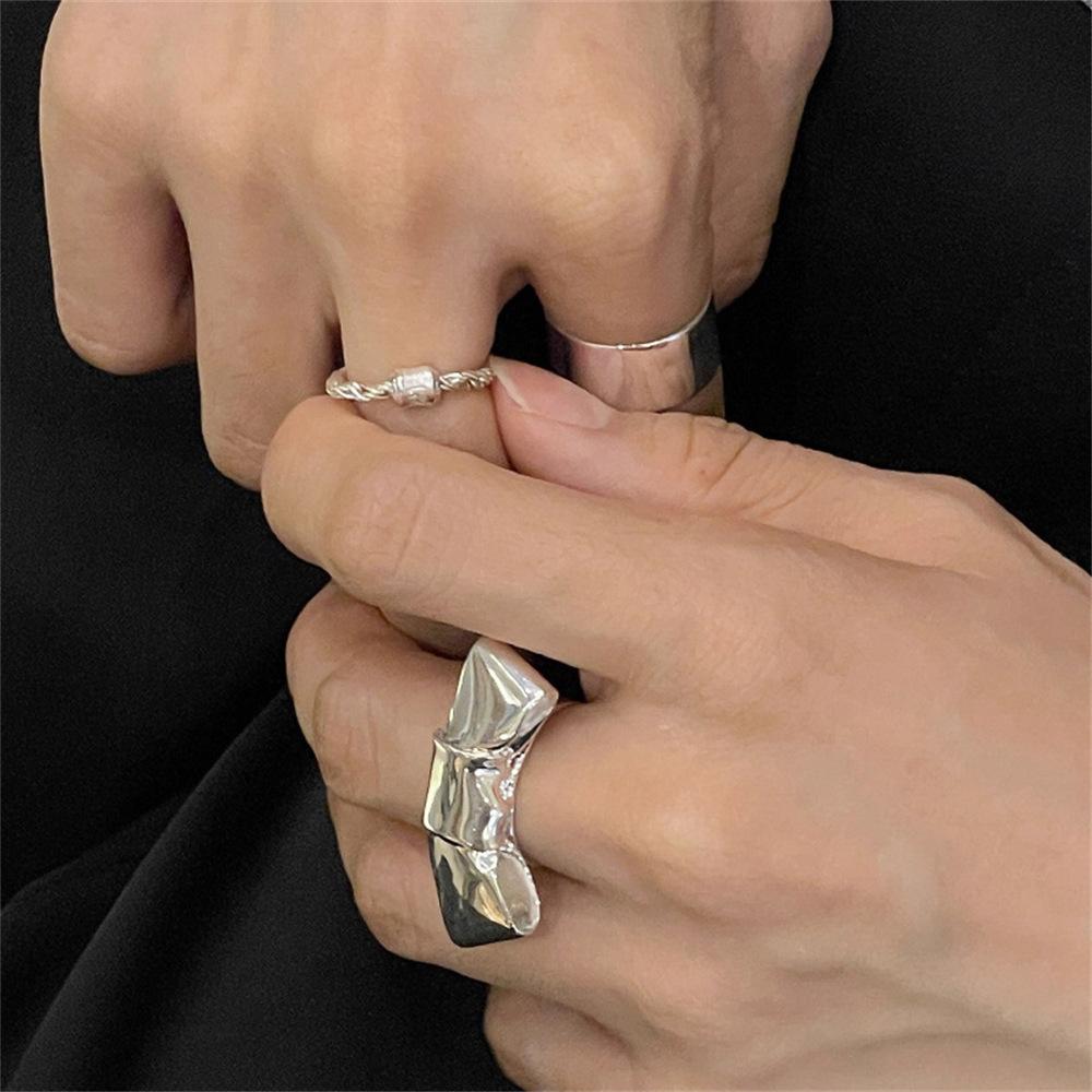 Three-dimensional Bow Tie Ring, Minimalist Style, Fashionable Personality, Simple and Versatile, Niche Design Bow Ring