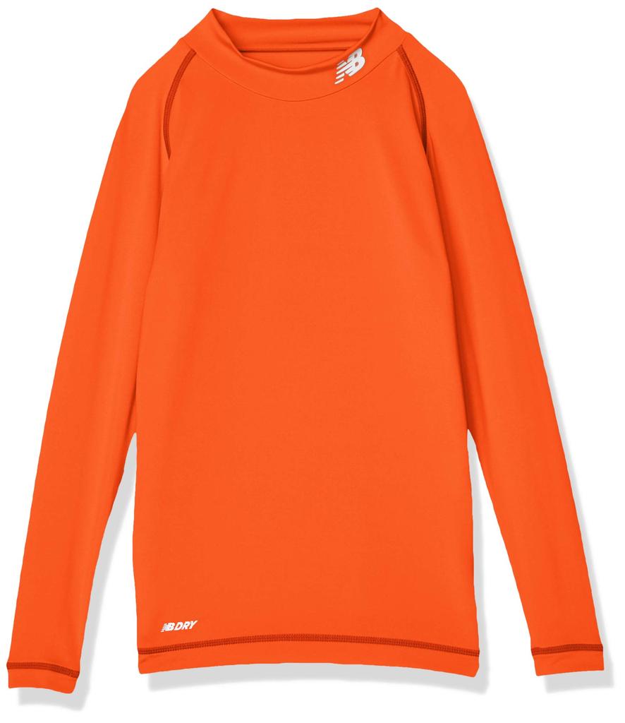 New Balance Junior Stretch Inner Shirt Long Sleeve Size Orange JJTF7384, (Junior/Kids/Soccer), 160,
