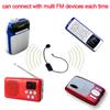 FM Wireless Microphone Headset Megaphone 87 MHz-108MHz Headset Mic Multi-channel for Teaching/Tour Guide/Sales Promotion/Meeting