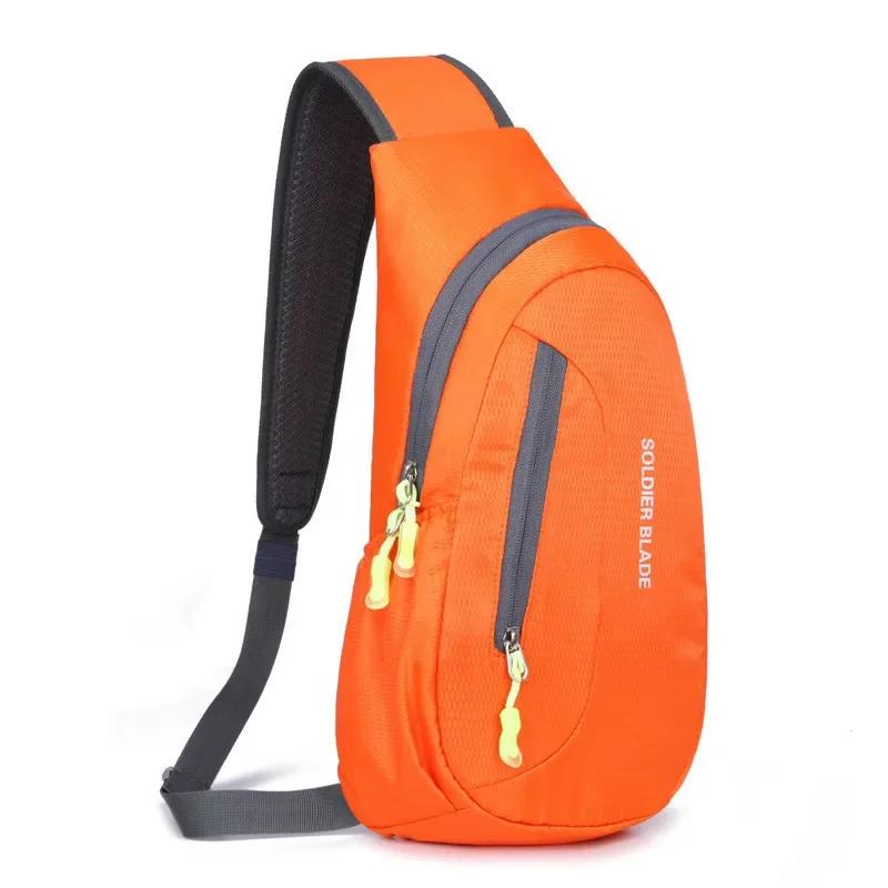 Outdoor Sports Chest Bag Unisex Waterproof Single Shoulder Backpack Cycling Hiking Fitness Multi-Functional Crossbody Pack