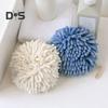 Chenille Hand Towel with Hanging Strap Highly Water Absorbent Soft Superfine Fiber Thickened Reusable Kitchen Bathroom Cleaning Wipe Towel