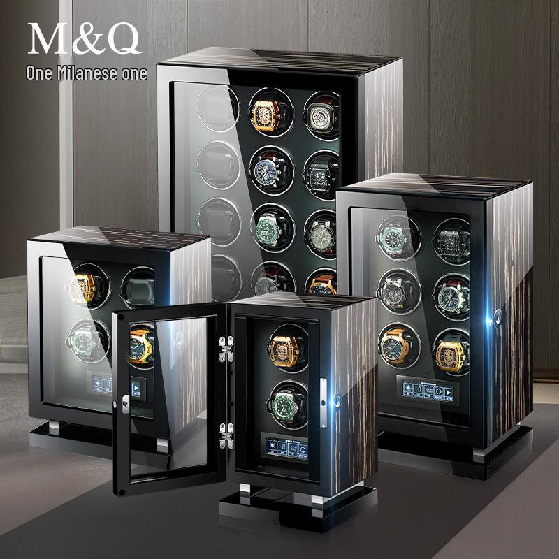 Milan Fingerprint Lock Mechanical Watch Winder Display Box