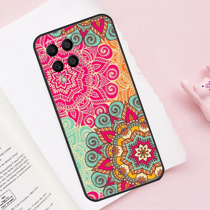 Trippy Tie Dye Floral Mandala Case For Samsung Galaxy M52 M32 M12 M13 M53 M51 M31 M11 M14 M34 M54 M16 M36 M56 M15 M35 M55