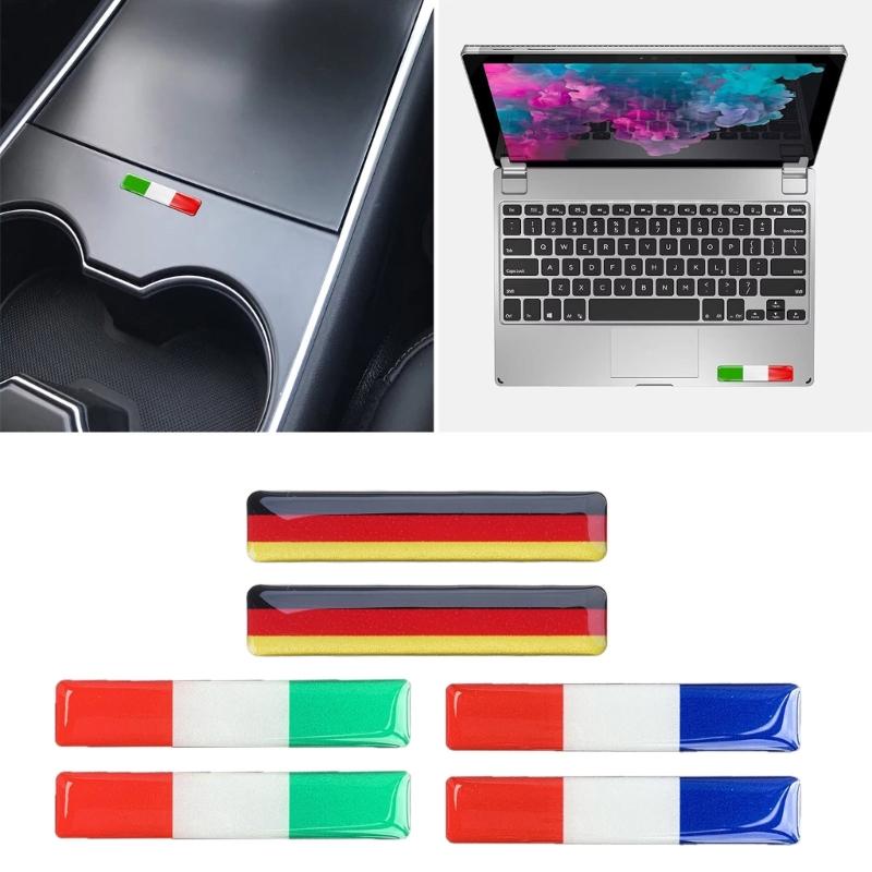Tricolor Nation National Stickers Waterproof Decals For Vehicles Bikes Outdoor Gear