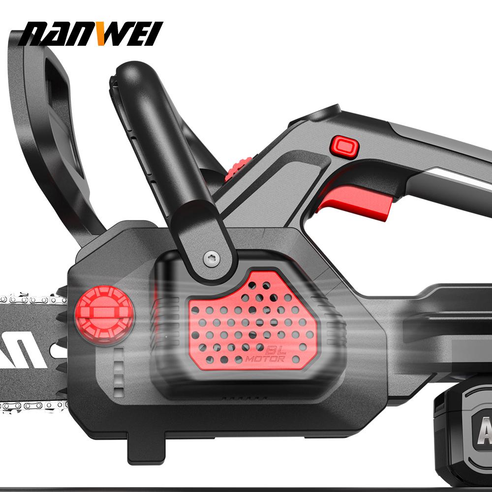 NANWEI 12-inch electric chain saw with 2000W brushless motor