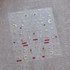 1pcs New 5D Bronzing Punk Moon Nail Art Charms Gothic Star Adhesive Slider Press on Nail Decoration Decals Accessories DIY