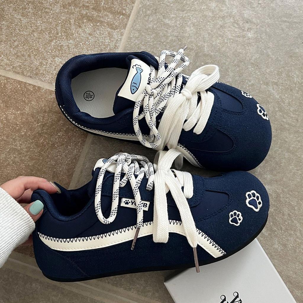 Dexun Shoes Women's Shoes 2025 New Autumn Shoes Retro Casual Versatile Inner Heightening Thin Baseplate Shoes