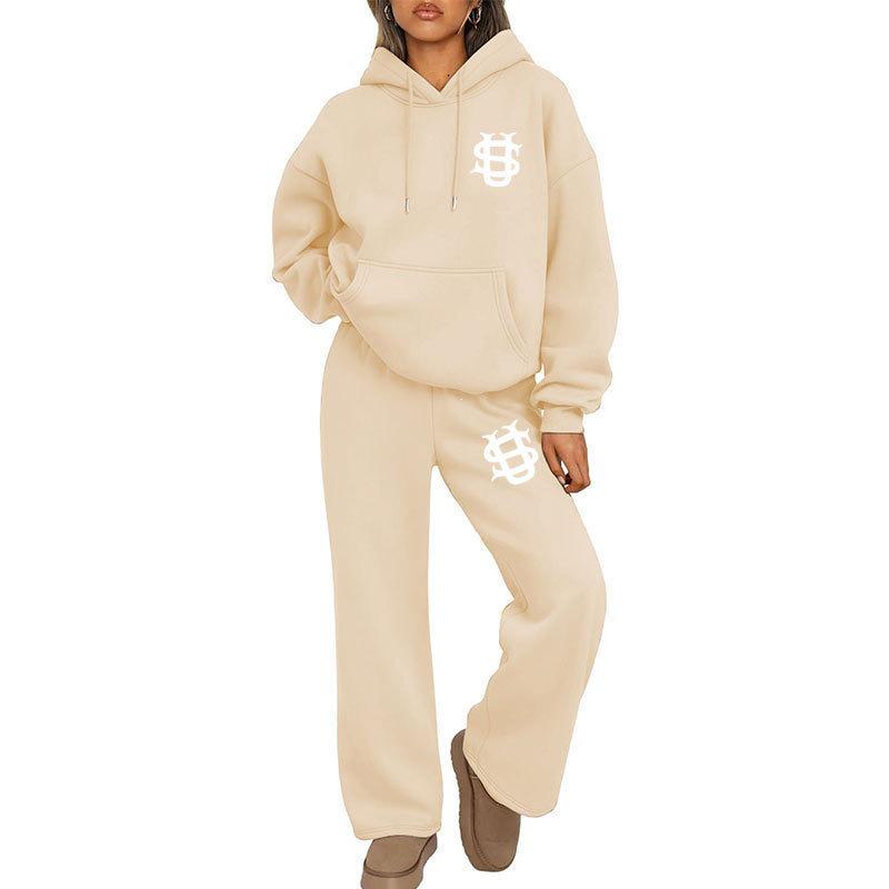 Unisex Trendy set mikiny a tepláků Y2K - Euro-americký Streetwear styl