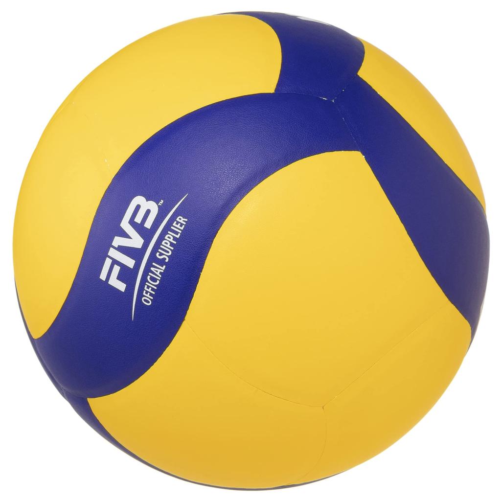 MIKASA Volleyball with Size for and High Recommended Internal Pressure Bells, 5, Adults, Colleges, Schools, Yellow/Blue, V330W-BL, 0.3 (kgf/cm2)