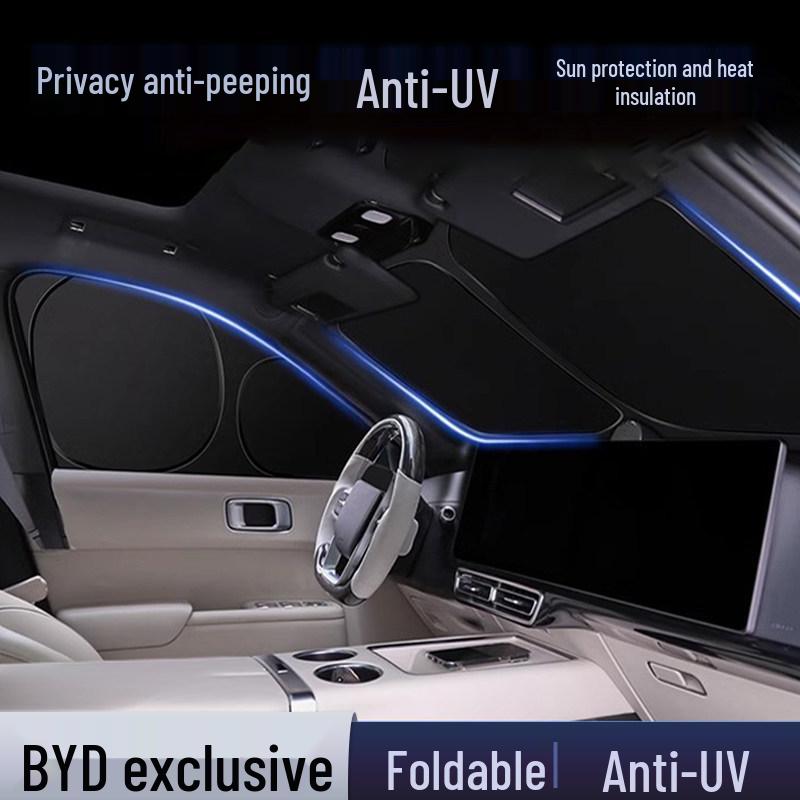 Tendalino Privacy a Copertura Totale per Modelli BYD (Qin, Han, Tang, Yuan, Song, Sigillo, Delfino, Gabbiano) - Protezione Solare e Isolamento Termico
