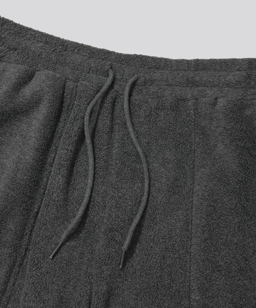 KIIMUIR Curved Line Fleece Pants_Charcoal