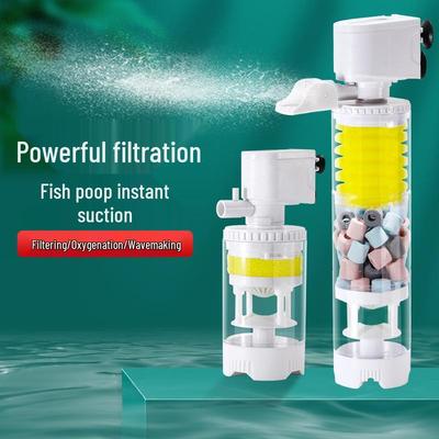 Compact 3-in-1 Aquarium Canister Filter & Circulation Pump for Efficient Water Purification