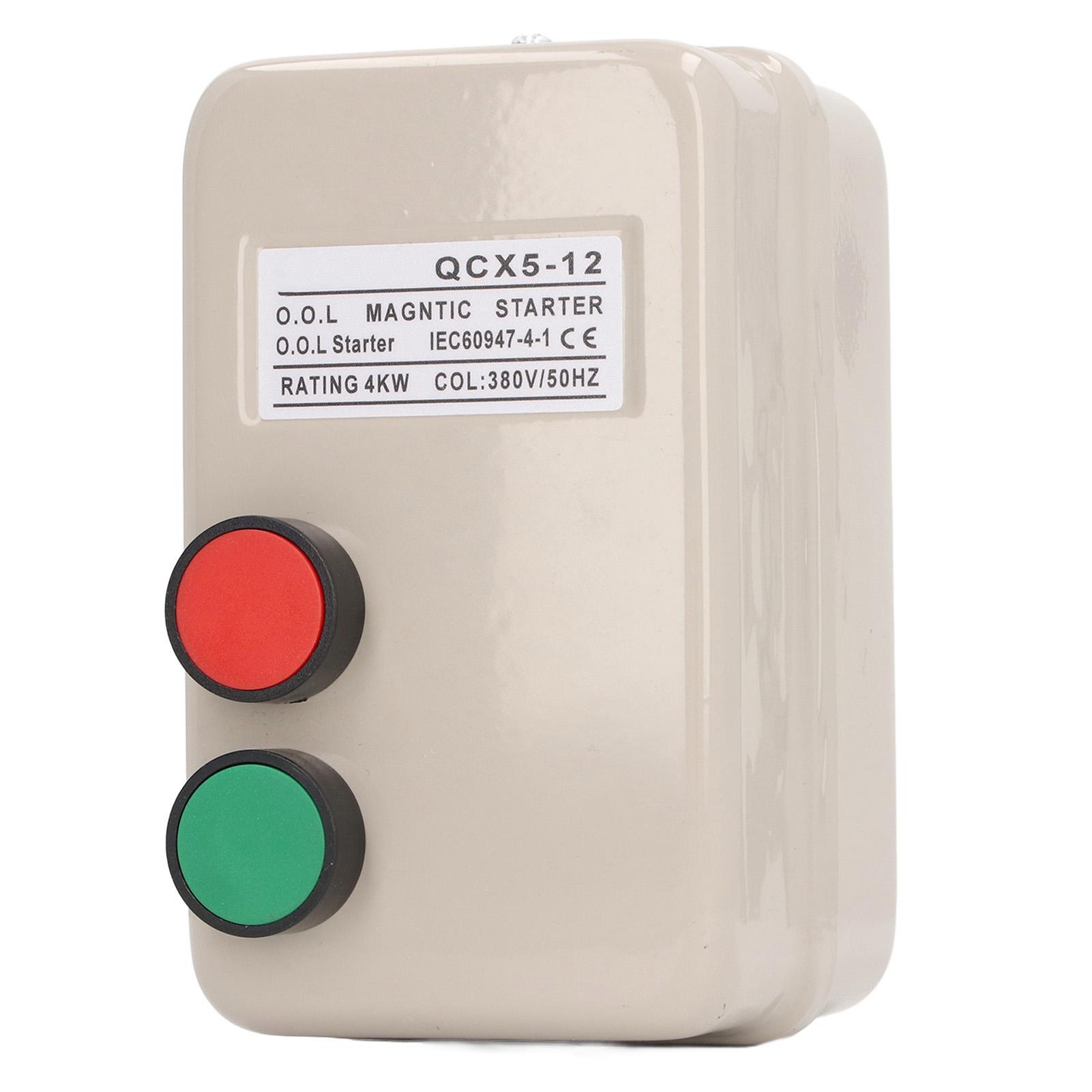 

Magnetic Electric Motor Starter 4KW 6.811A 380V 3 Phase Motor Start Control Switch
