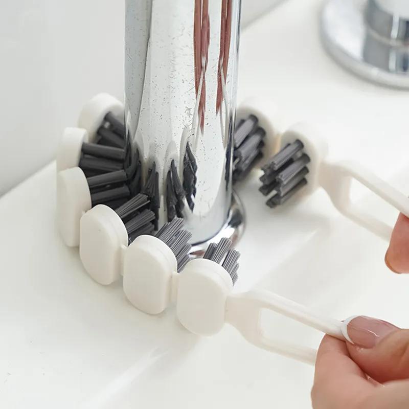 Multipurpose Cleaning Brush Bathroom Shower Sink Scrub Brush Kitchen Flexible Stiff Bristles Grout Cleaner Scrubber Brush