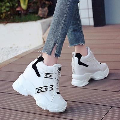 S Trendy Shoes Women High Top Sneakers Women Platform Ankle Boots Basket Femme Chaussures Femmes Height Increase Sneaker