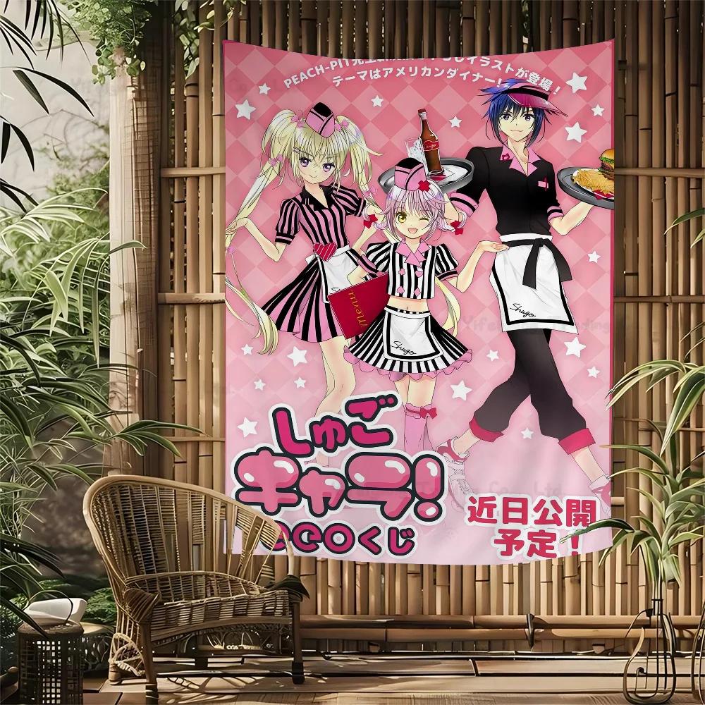 Shugo Chara Japan Anime Tapestry Art Printing Bohemian Wall Tapestries Mandala Decor Blanket