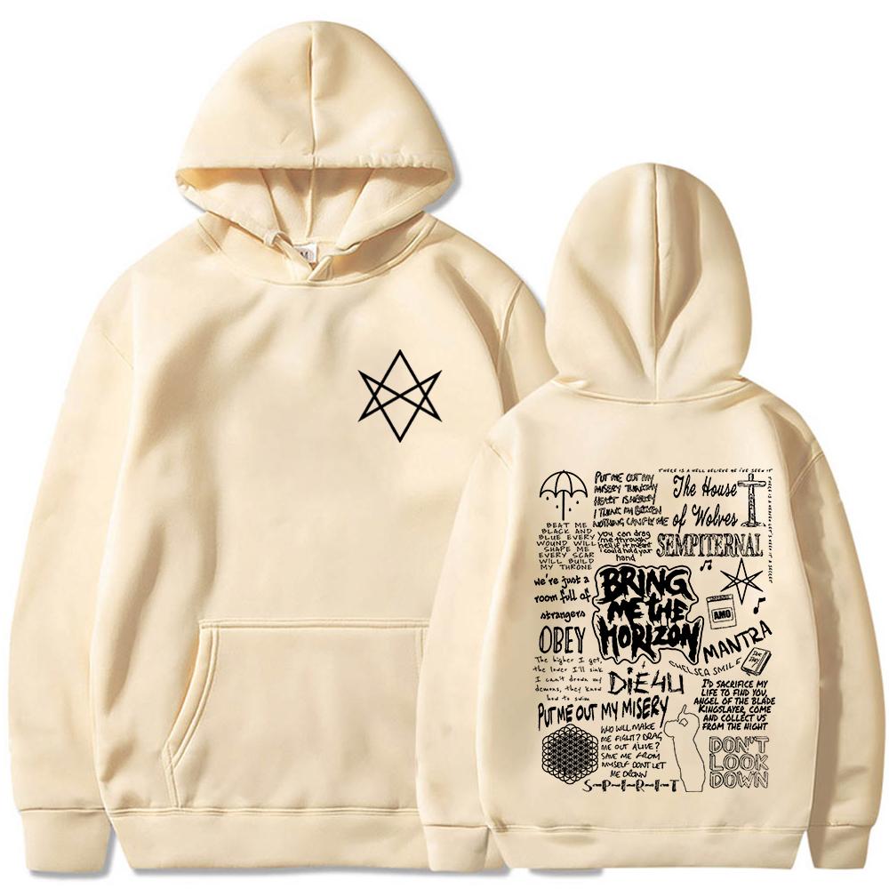 Bmth Rock Music Shirt Bring Me Horizon Hoodie Harajuku Pullover Tops Sweatshirt Fans Gift Tops