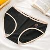 6PCS Mid Waist Simple Panties Breathable Large Size Briefs Trendy Underwear Women  Intimates