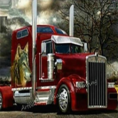 Completo pittura diamante 5D fai da te grande camion diamante ricamo punto croce decorazioni per la casa regalo fatto a mano