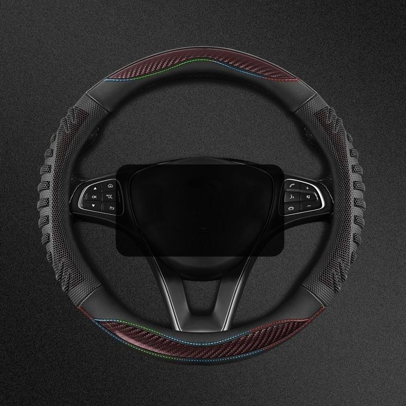 3D Honeycomb Car Steering Wheel Cover Durable Silicone Cover With Anti-Slip Linning Universal Fits Steering Wheels Dia 38Cm