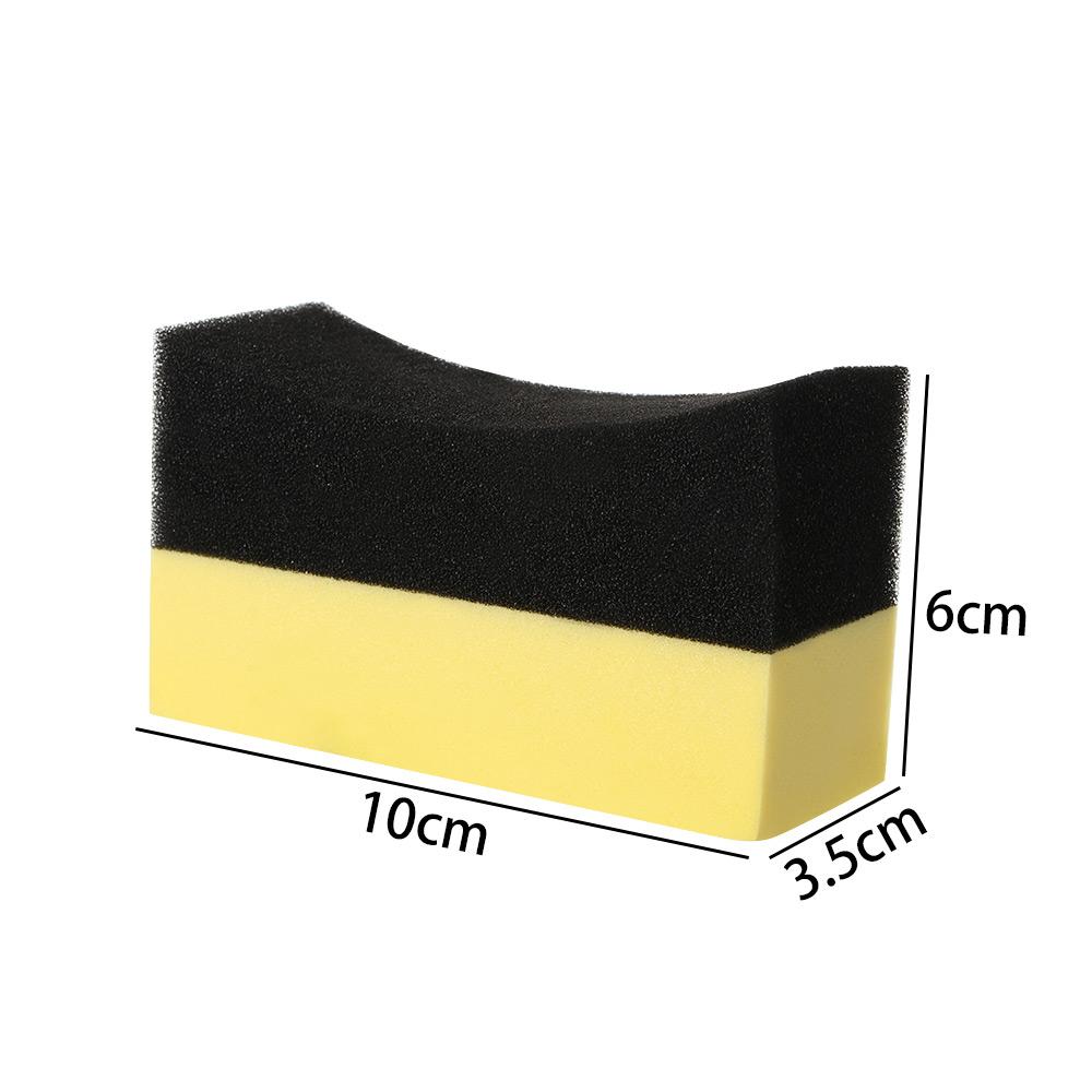 Corner Edge Gloss Shine Tire Contour Pads Polishing Sponge Tyre Cleaning Sponge Cleaning Sponge