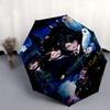1pc Harry Potter, Hogwarts Express Automatic Folding Umbrella - Compact 8-Rib Design, Durable Plastic & Iron1261L