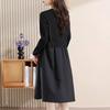Loose fashion dress fake two long sleeves new large size women's clothing medium and long splicing slim skirt