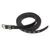 Slim Red Y2K Punk Belt Women No-Drill Installation PU Leather Dual-Layer Waistband Trendy Casual Accessory